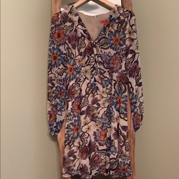 Betsey Johnson Floral folk a-line dress - Picture 7 of 8